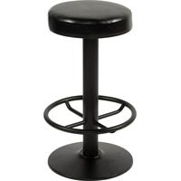 capricorn william black footrail with black high stool