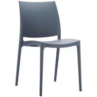 capricorn maya dark grey chair