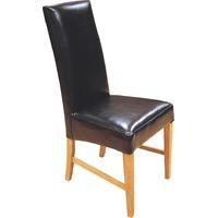 capricorn marlow brown real leather chair