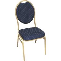 Capricorn Jordon Blue Fabric Stacking Chair