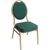 Capricorn Jordon Green Fabric Stacking Chair