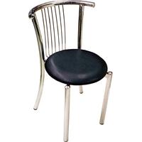 capricorn bari black faux chair