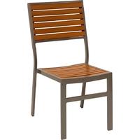 capricorn nova teak non wood aluminum chair