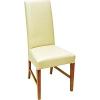 capricorn marlow cream faux leather chair