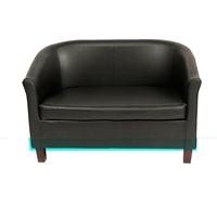 Capricorn York Kim Black 2 Seater Sofa