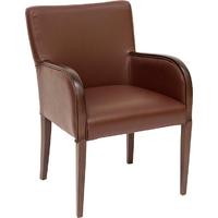 Capricorn Kansas Brown Faux Leather Tub Chair
