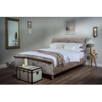 Cadot Zafia Mink Velvet Effect Fabric Bed