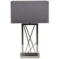 Carinne Rectangle Nickel Table Lamp