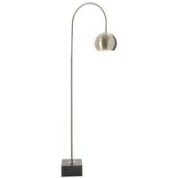 Carno Antique Brass Marble Base Floor Lamp