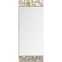 Caen Mid Section Champagne Frame Mirror