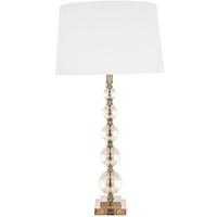 Cara Tall Cognac Glass Ball Table Lamp Base Only