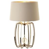 cage nickel table lamp small