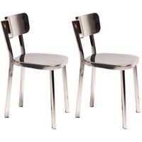 Carisma Brushed Steel Dining Chair (Pair)