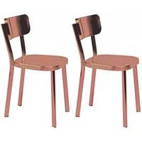 Carisma Copper Plated Dining Chair (Pair)