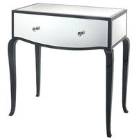 Carn Black & Mirrored Glass Dressing Table
