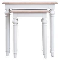 Cambridge Nest of 2 Tables, White