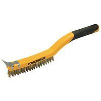 carbon steel wire brush soft grip 350mm 14in