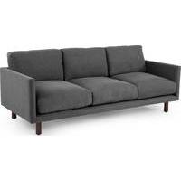 carey 3 seater sofa slate linen