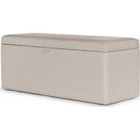 capri upholstered storage bench desert beige