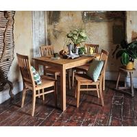 Calais Oiled Oak Dining Set with 4 Chairs