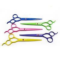 Cat Dog Grooming Scissor Pet Grooming Supplies Casual/Daily Green Blue Pink