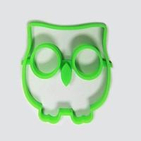 Cartoon Owl Shape Egg Frying Ring, Silicone Material, Random Colors