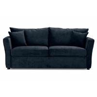Cambridge Velvet 3.5 Seater Sofa Charcoal