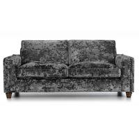 caitlin 3 seater velvet sofa plumb