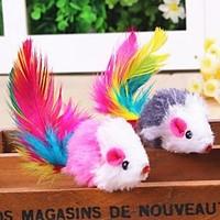 Cat Toy Pet Toys Interactive Feather Toy Mouse Textile