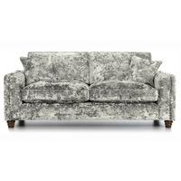 caitlin 3 seater velvet sofa argent