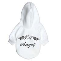 Cat / Dog Hoodie White Dog Clothes Winter / Spring/Fall Angel Devil Casual/Daily