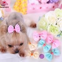 Cat / Dog Hair Accessories / Hair Bow Yellow / Blue / Pink Dog Clothes Spring/Fall Wedding / Cosplay