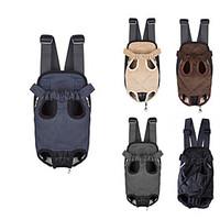 Cat Dog Carrier Travel Backpack Front Backpack Pet Carrier Portable Breathable Solid Black Beige Gray Brown Blue