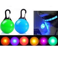 Cat Dog LED Safety Light LED Lights Batteries Included Solid Red White Green Blue Pink Yellow Orange Silver Plastic