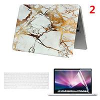 Case for Macbook Air 13.3\" Marble Plastic Material A Smart PVC MacBook Case with Keyboard Cover and Screen Flim