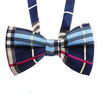 Cat / Dog Tie/Bow Tie Blue / Black Dog Clothes Winter / Summer / Spring/Fall Plaid/Check Wedding / Fashion
