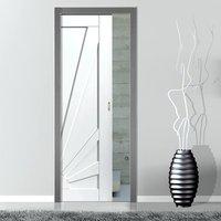 Calypso Aurora Shaker White Single Pocket Door