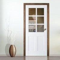 Canterbury 6L 2P White Door with Clear Safety Glass