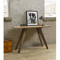 cadell aged oak console table