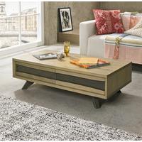 Cadell Aged Oak Coffee Table With Drawers