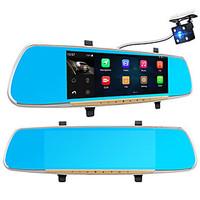 Car Camera Dvr 6.86 IPS Touch Android 4.4 FHD 1080P Dash Cam Parking Rearview Mirror Video Recorder Dual Lens Camera GPS