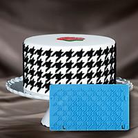 Cake decorating mold 3D Cake Stencil Houndstooth Mould For Fondant Chocolate And Arts Crafts