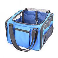 Cat Dog Carrier Travel Backpack Pet Carrier Portable Breathable Solid Blue