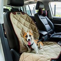Cat / Dog Car Seat Cover Pet Mats Pads Waterproof / Portable / Soft Black / Brown / Beige Plush