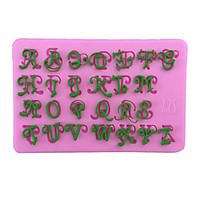 capital art of letters type candy fondant cake molds for the kitchen b ...