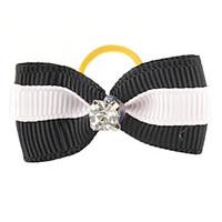 Cat Dog Hair Accessories Hair Bow Dog Clothes Black Blushing Pink