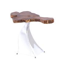 caspian promesse solid wood side table