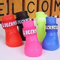 cat dog shoes boots casualdaily waterproof summer springfall solid red ...