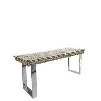 Caspian Atlantic Driftwood and Glass Console Table