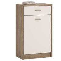 Canyon Grey and Pearl White 1 Door 1 Drawer Cupboard